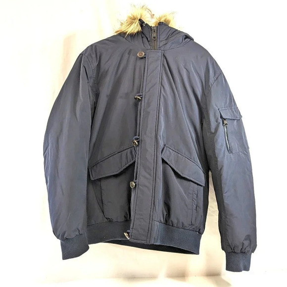 Calvin Klein Mens Winter Jacket Size Large Blue - Picture 1 of 16